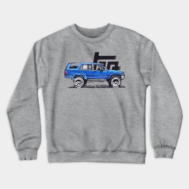 1st Gen 4Runner TRD - Royal Blue Crewneck Sweatshirt by robert1117